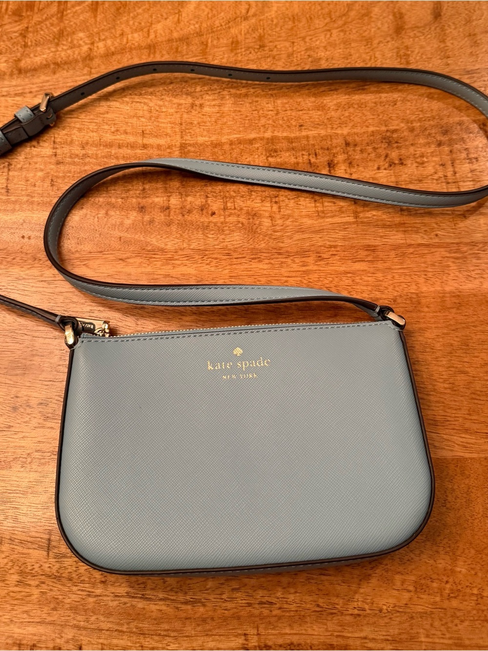 kate spade New York Powder Blue Saffiano Crossbody Shoulder Bag